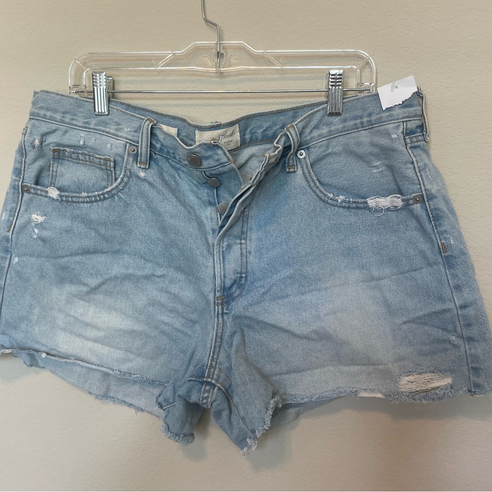 Universal Thread Blue Jean Shorts Distressed Casual